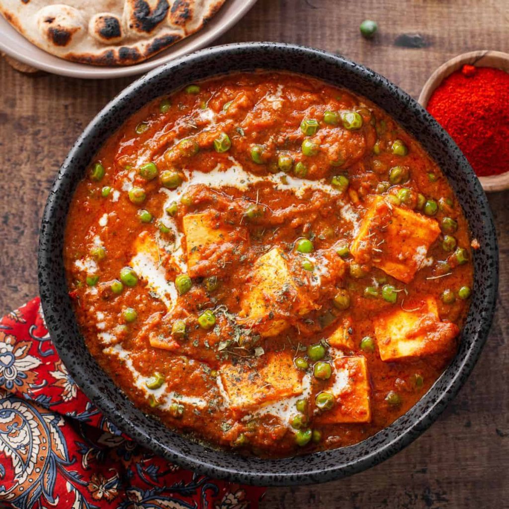 Matar Paneer – Classic North Indian Cottage Cheese and Green Peas Curry