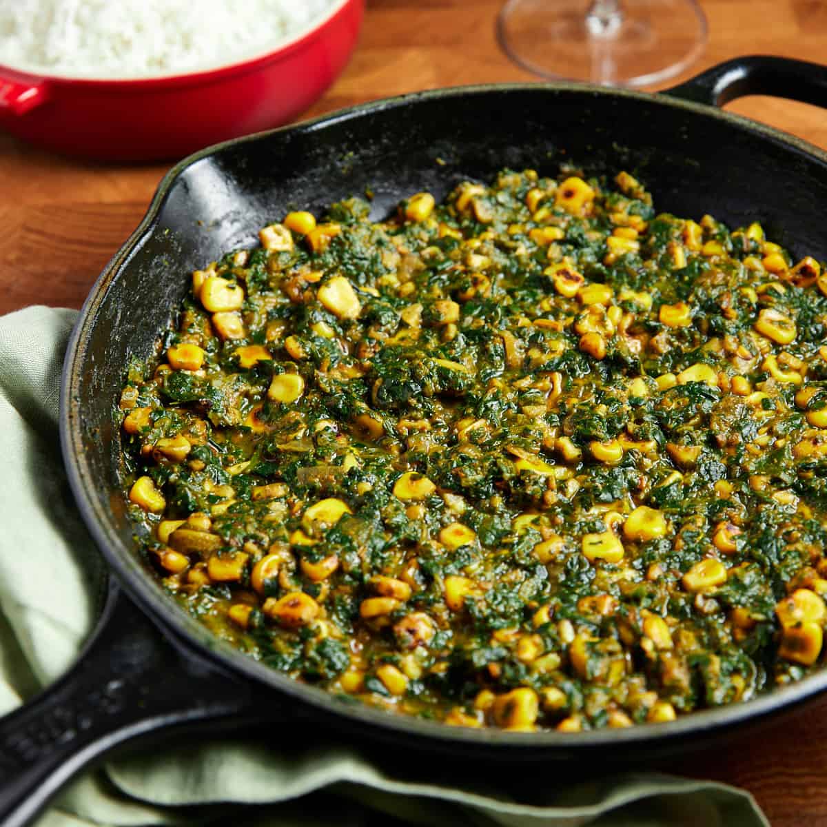 Palak Corn Curry